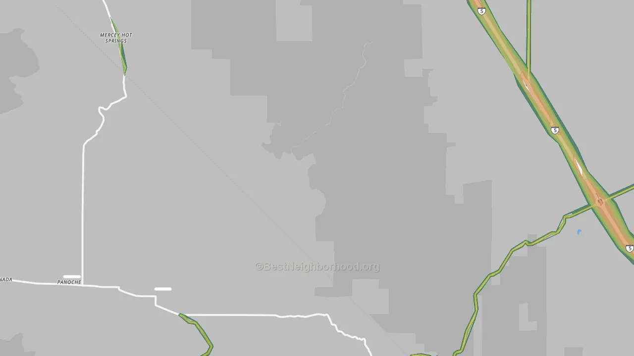 Panoche, CA Map of Noise Levels in Panoche