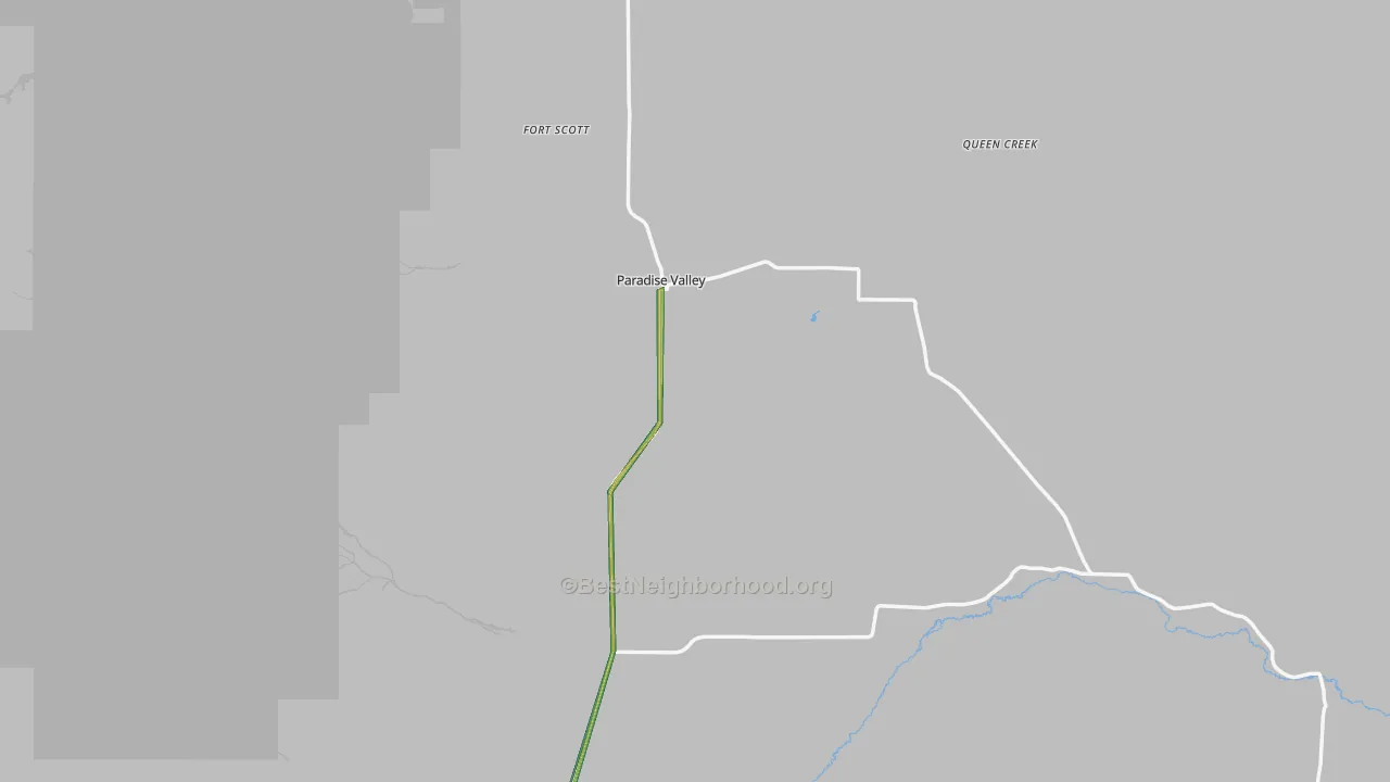 Paradise Valley, NV Map of Noise Levels in Paradise Valley