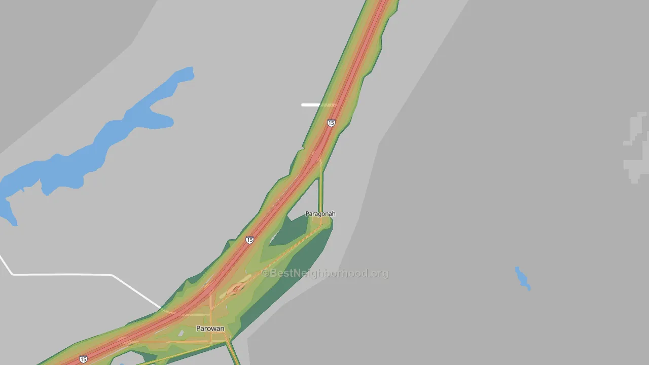 Paragonah, UT Map of Noise Levels in Paragonah