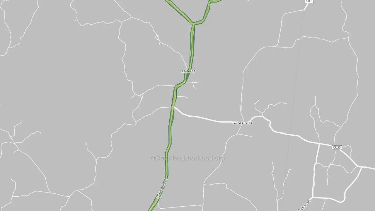 Parham, MS Map of Noise Levels in Parham