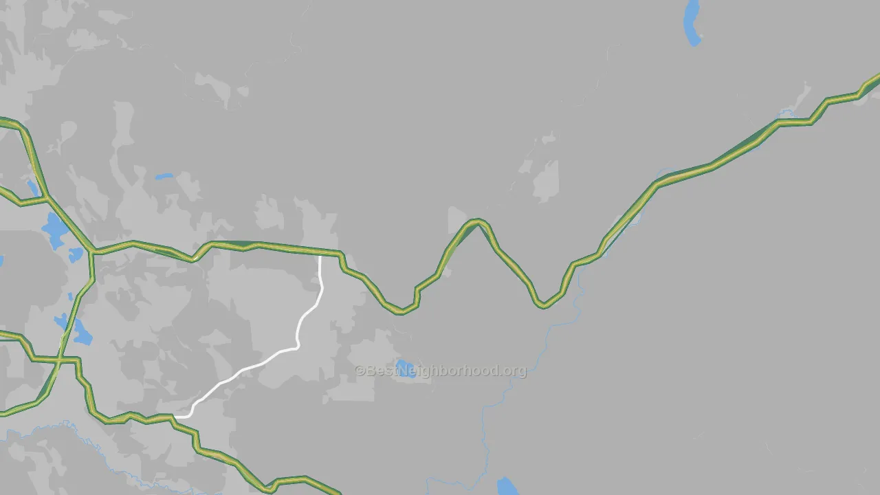 Park Rapids, WA Map of Noise Levels in Park Rapids