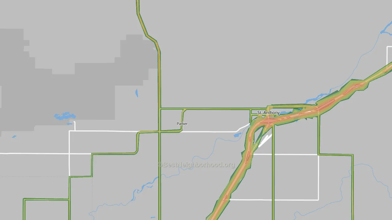 Parker, ID Map of Noise Levels in Parker