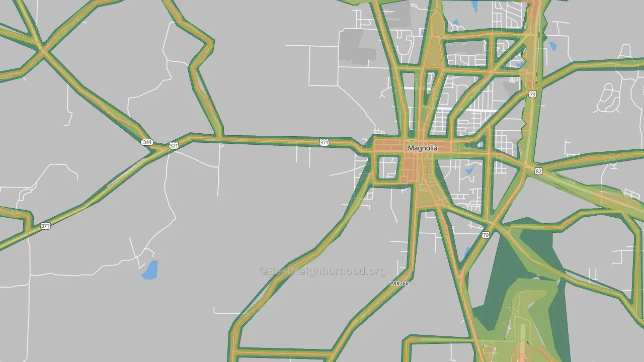 Partee, AR Map of Noise Levels in Partee