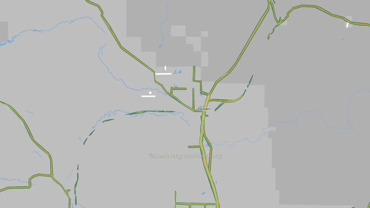 Paulden, AZ Map of Noise Levels in Paulden