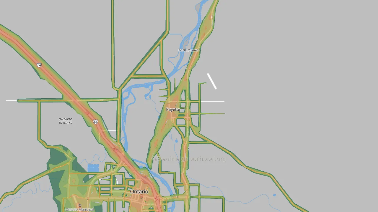 Payette, ID Map of Noise Levels in Payette