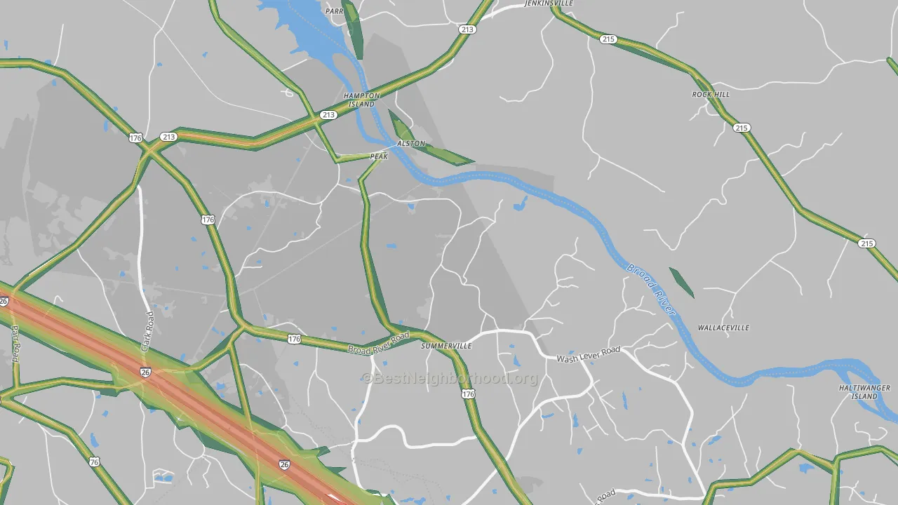 Peak, SC Map of Noise Levels in Peak