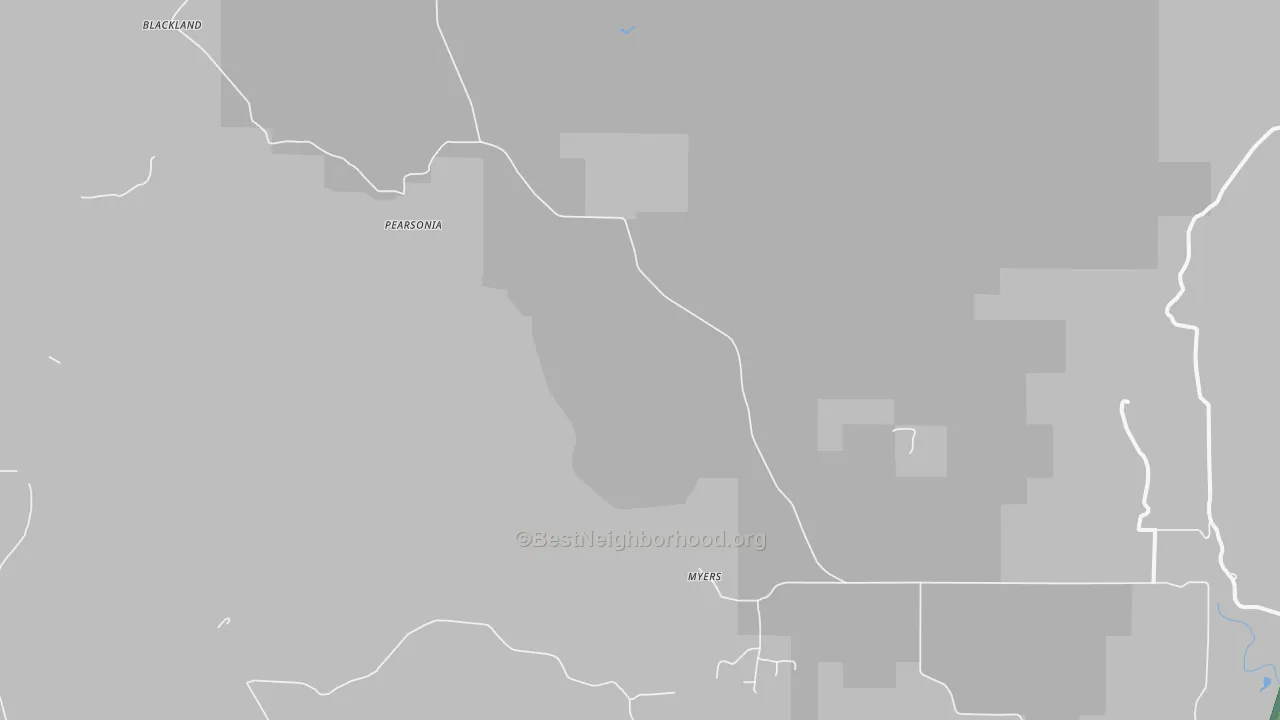 Pearsonia, OK Map of Noise Levels in Pearsonia