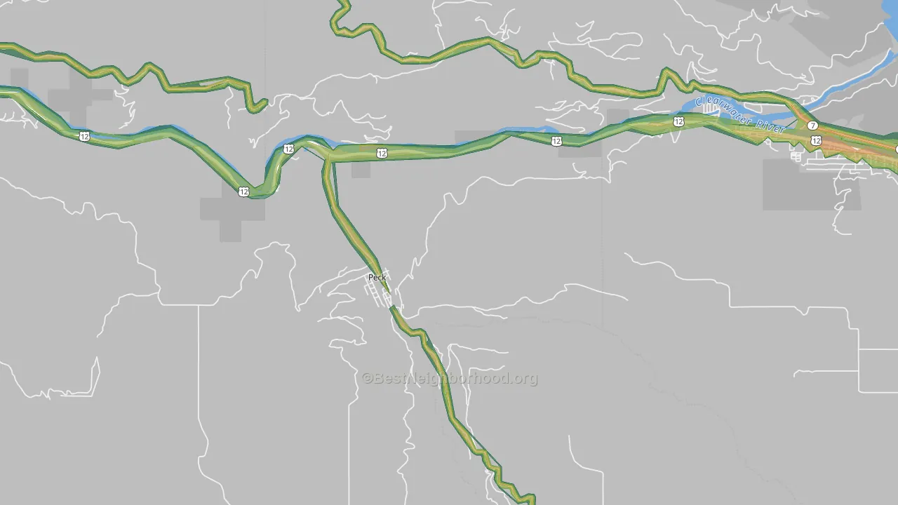 Peck, ID Map of Noise Levels in Peck