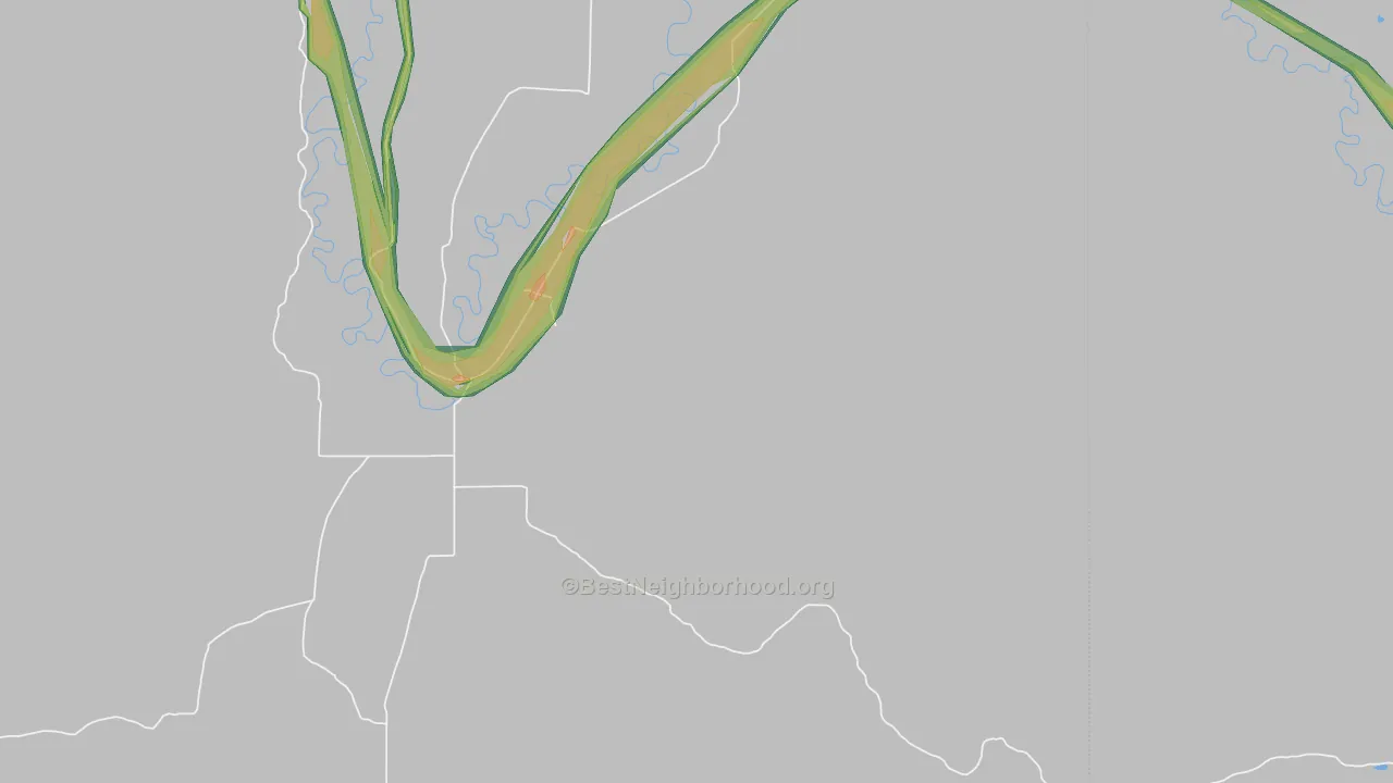 Pegram, ID Map of Noise Levels in Pegram
