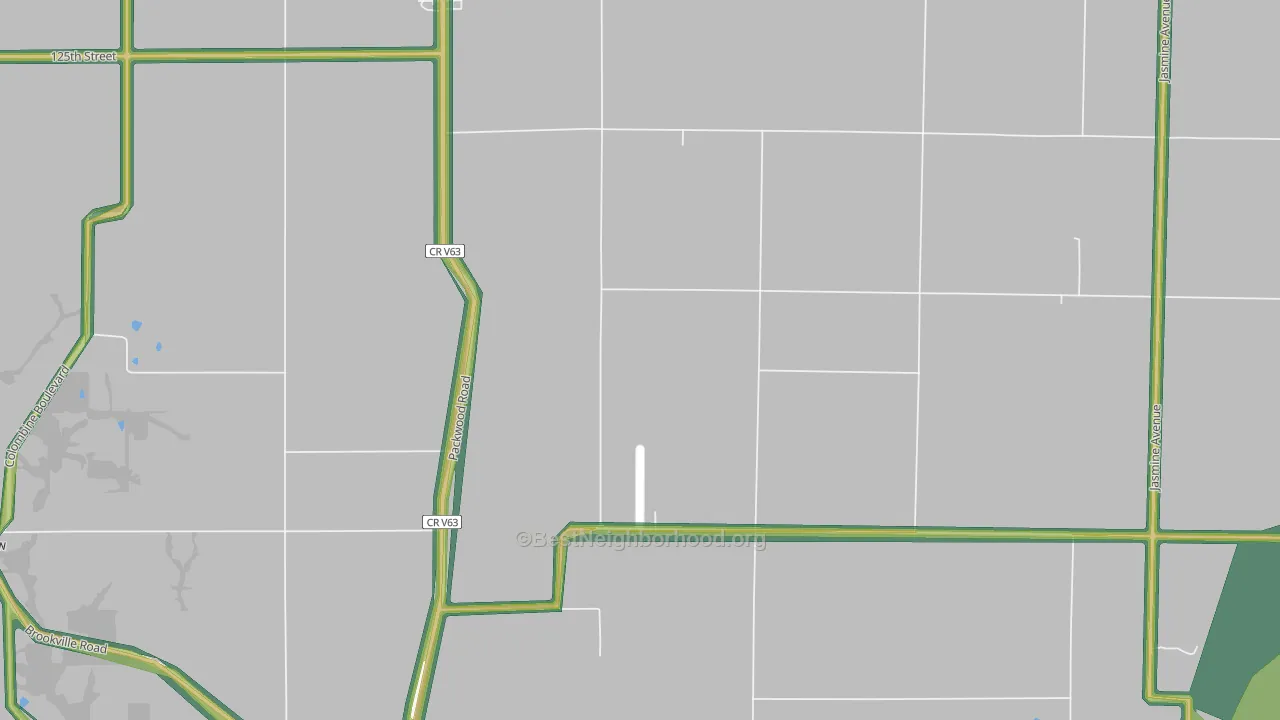 Pekin, IA Map of Noise Levels in Pekin
