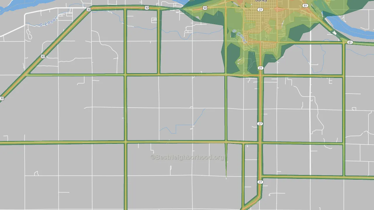 Pella, ID Map of Noise Levels in Pella