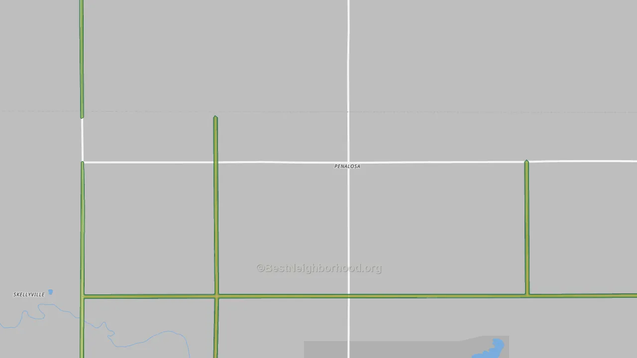 Penalosa, KS Map of Noise Levels in Penalosa