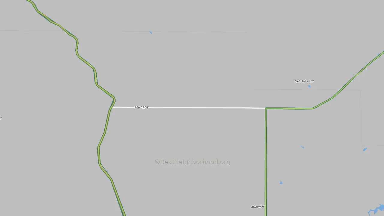 Pendroy, MT Map of Noise Levels in Pendroy