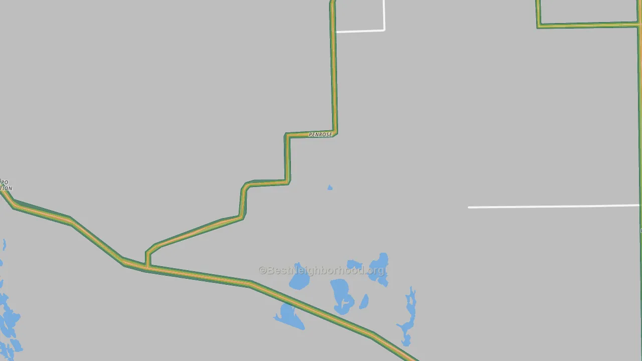 Penrose, UT Map of Noise Levels in Penrose