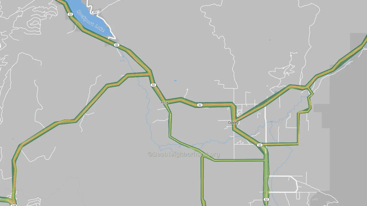 Peoa, UT Map of Noise Levels in Peoa