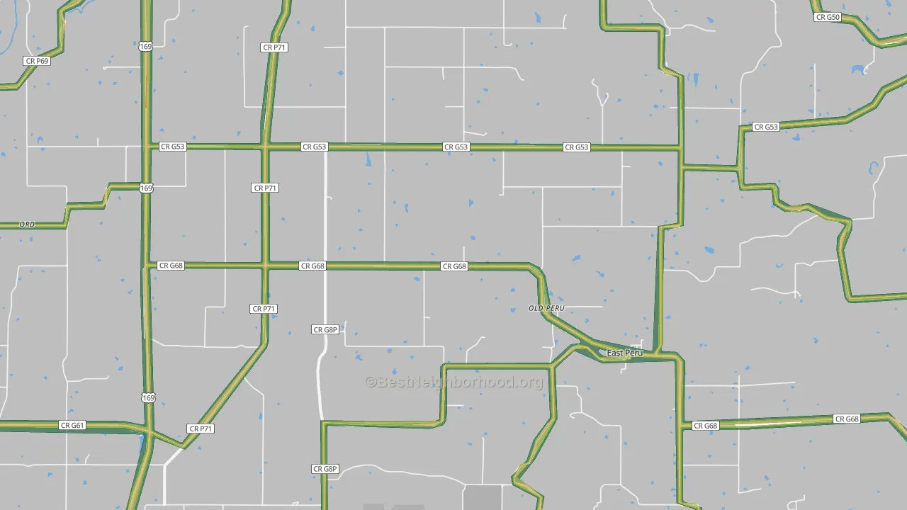 Peru, IA Map of Noise Levels in Peru