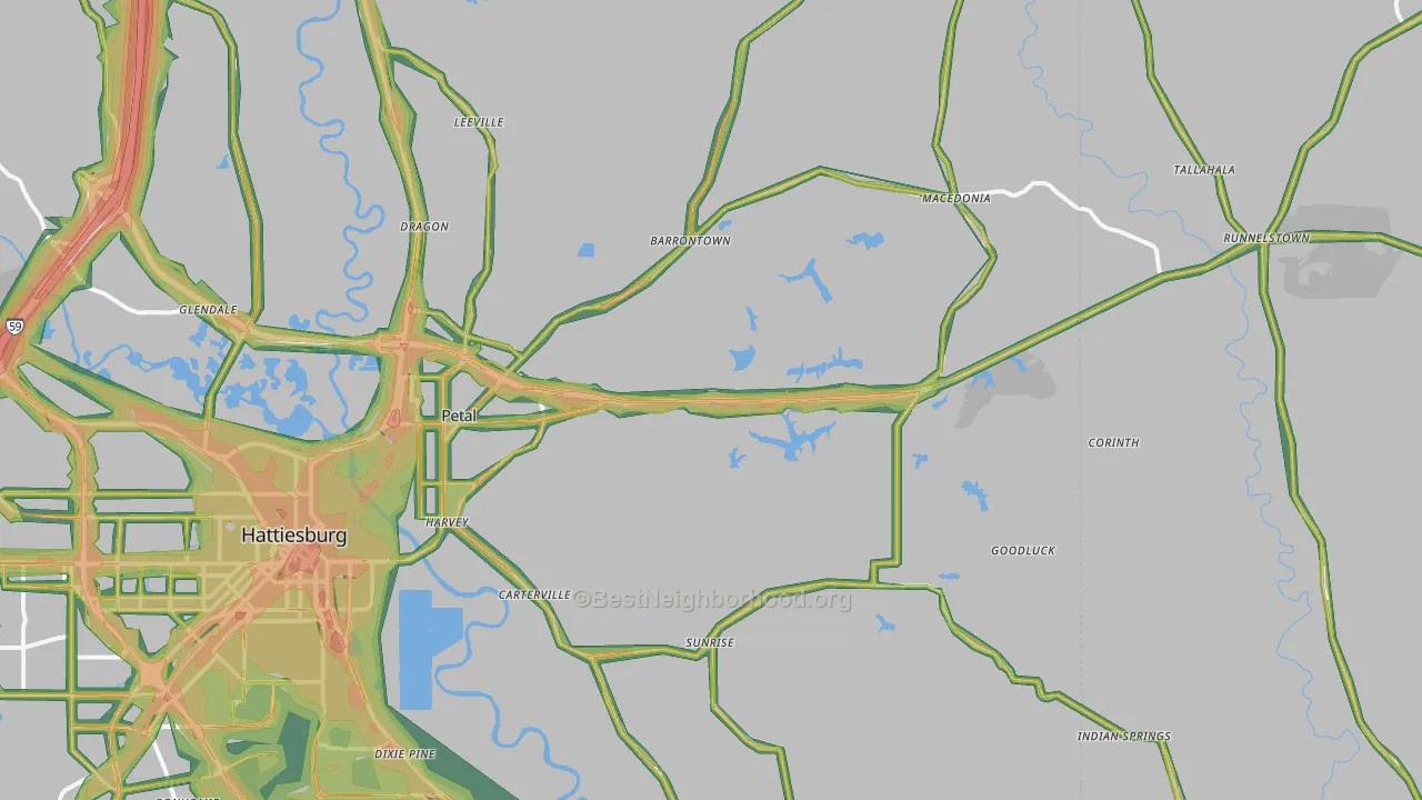 Petal, MS Map of Noise Levels in Petal