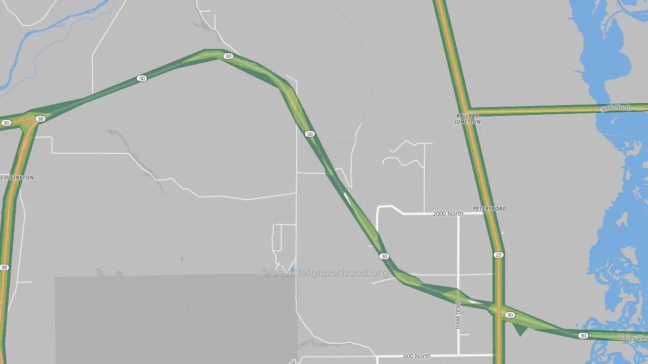 Peter, UT Map of Noise Levels in Peter