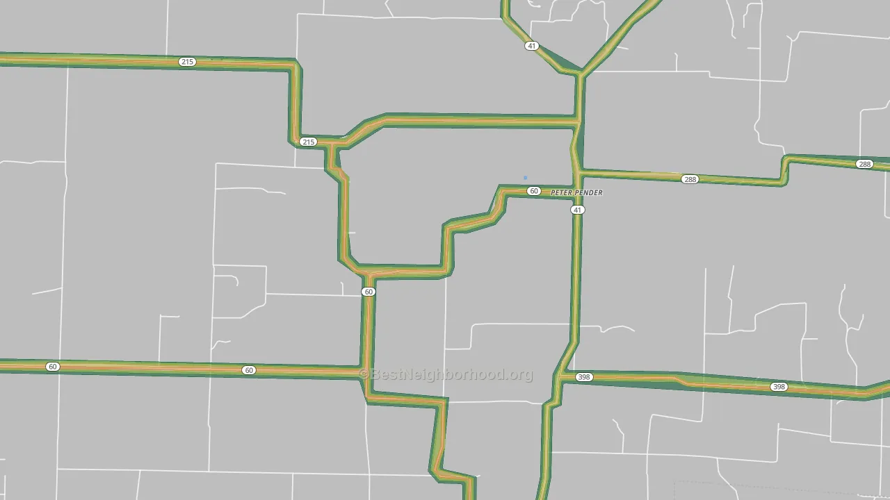 Peterpender, AR Map of Noise Levels in Peterpender