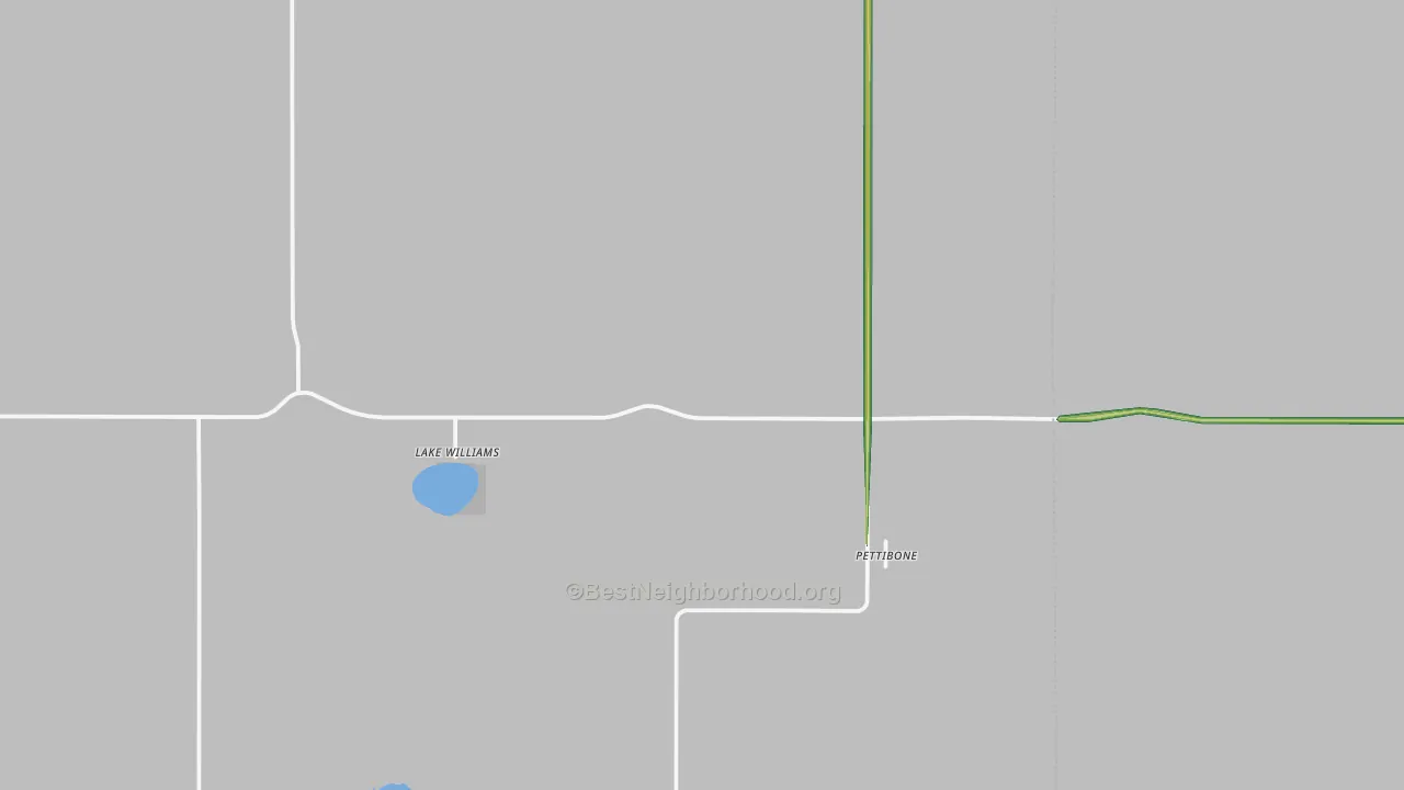 Pettibone, ND Map of Noise Levels in Pettibone
