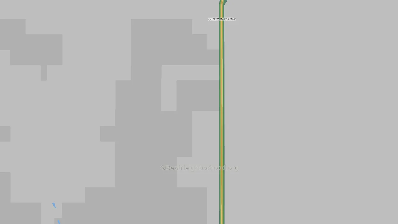 Philip Junction, SD Map of Noise Levels in Philip Junction