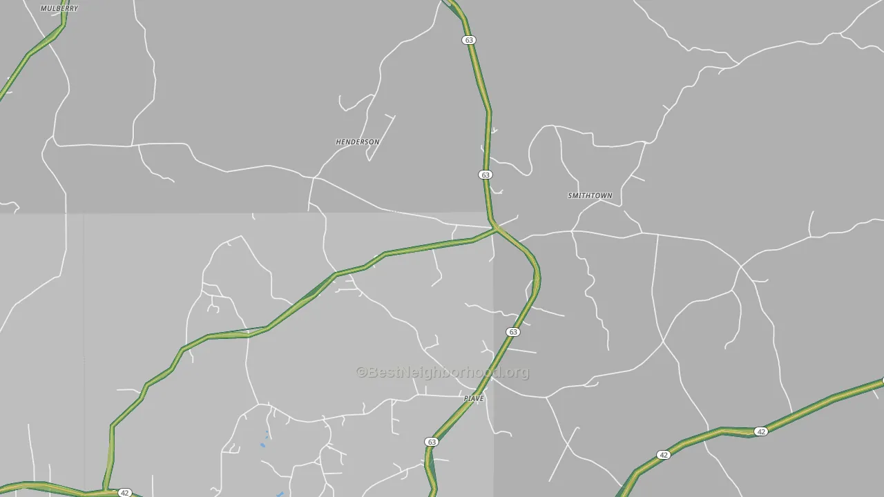 Piave, MS Map of Noise Levels in Piave