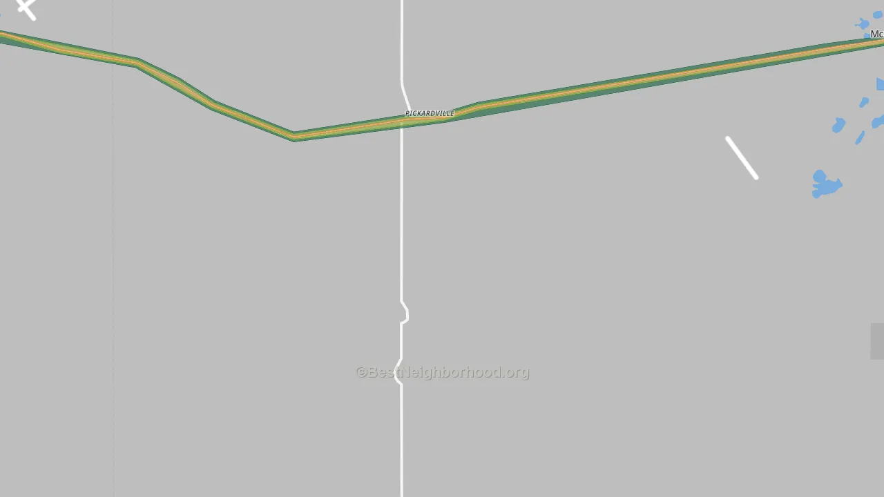 Pickardville, ND Map of Noise Levels in Pickardville