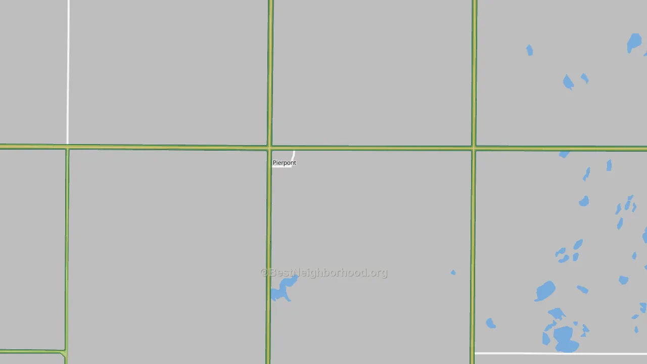 Pierpont, SD Map of Noise Levels in Pierpont