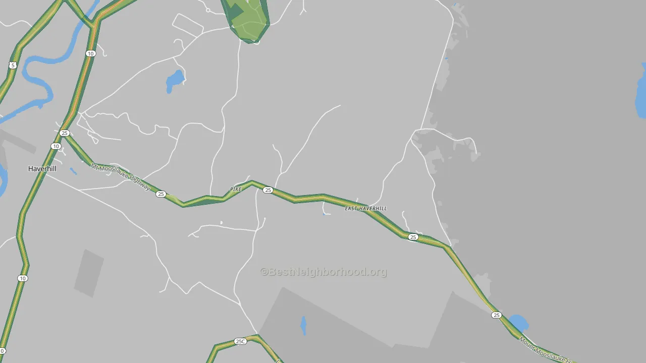 Pike, NH Map of Noise Levels in Pike