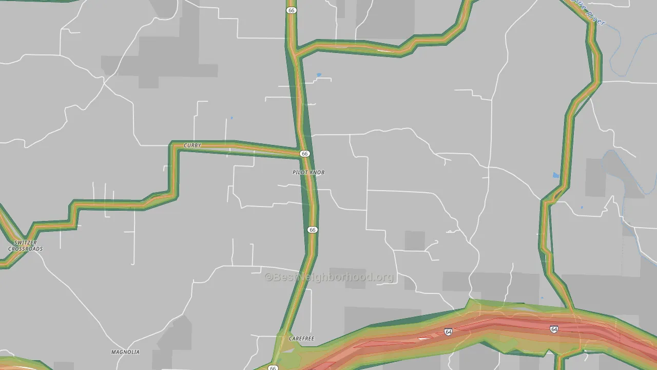 Pilot Knob, IN Map of Noise Levels in Pilot Knob
