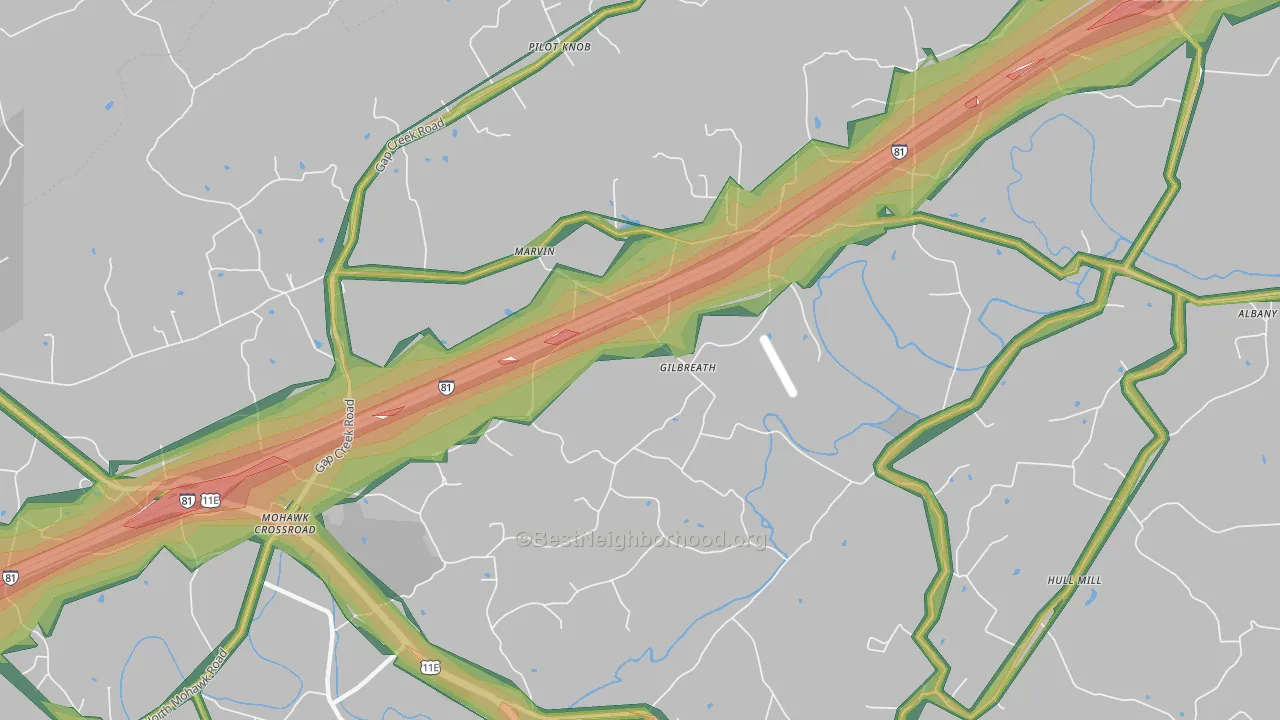 Pilot Knob, TN Map of Noise Levels in Pilot Knob