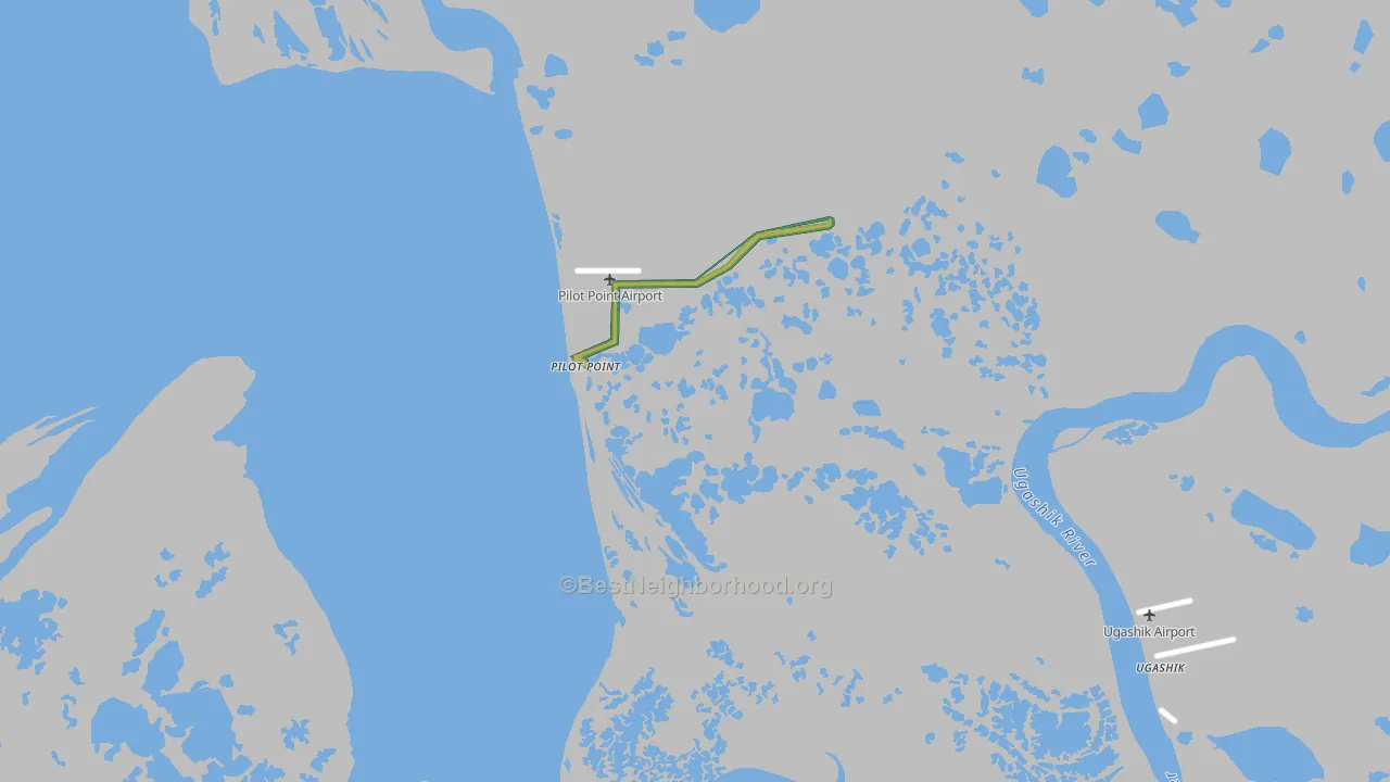 Pilot Point, AK Map of Noise Levels in Pilot Point