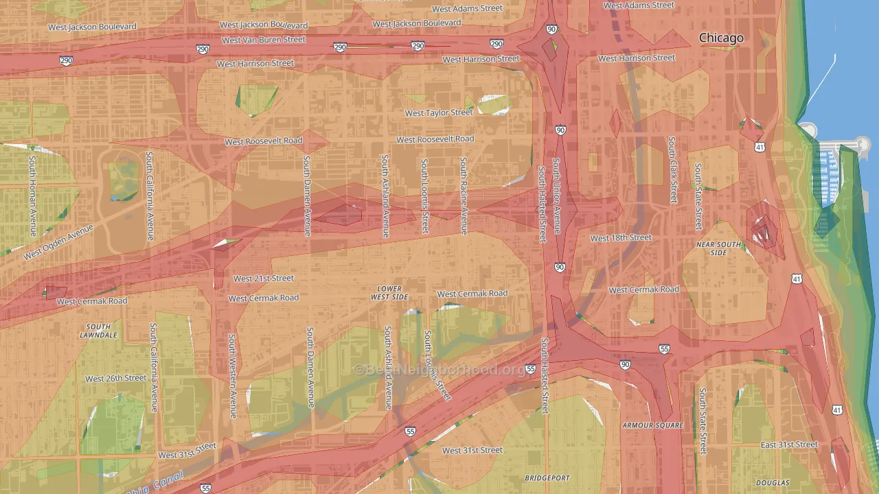 Pilsen, Chicago, IL Map of Noise Levels in Pilsen