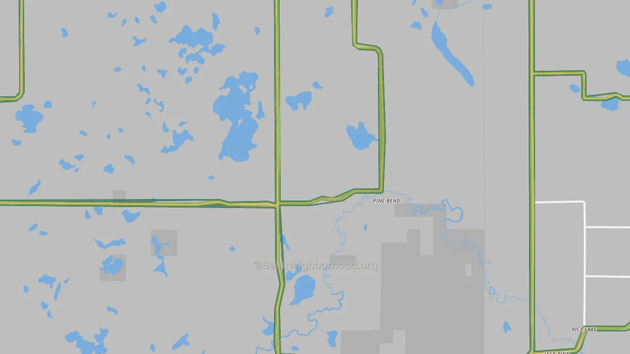 Pine Bend, MN Map of Noise Levels in Pine Bend