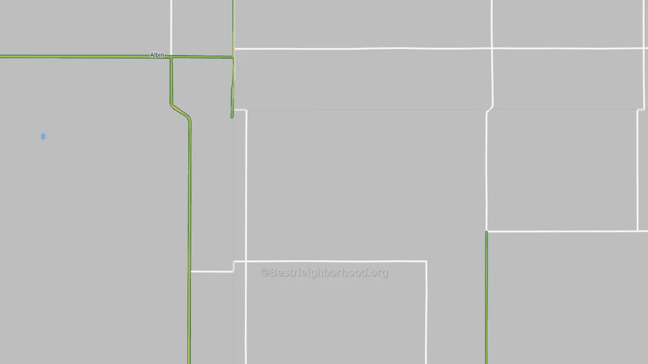 Pine Bluffs, NE Map of Noise Levels in Pine Bluffs