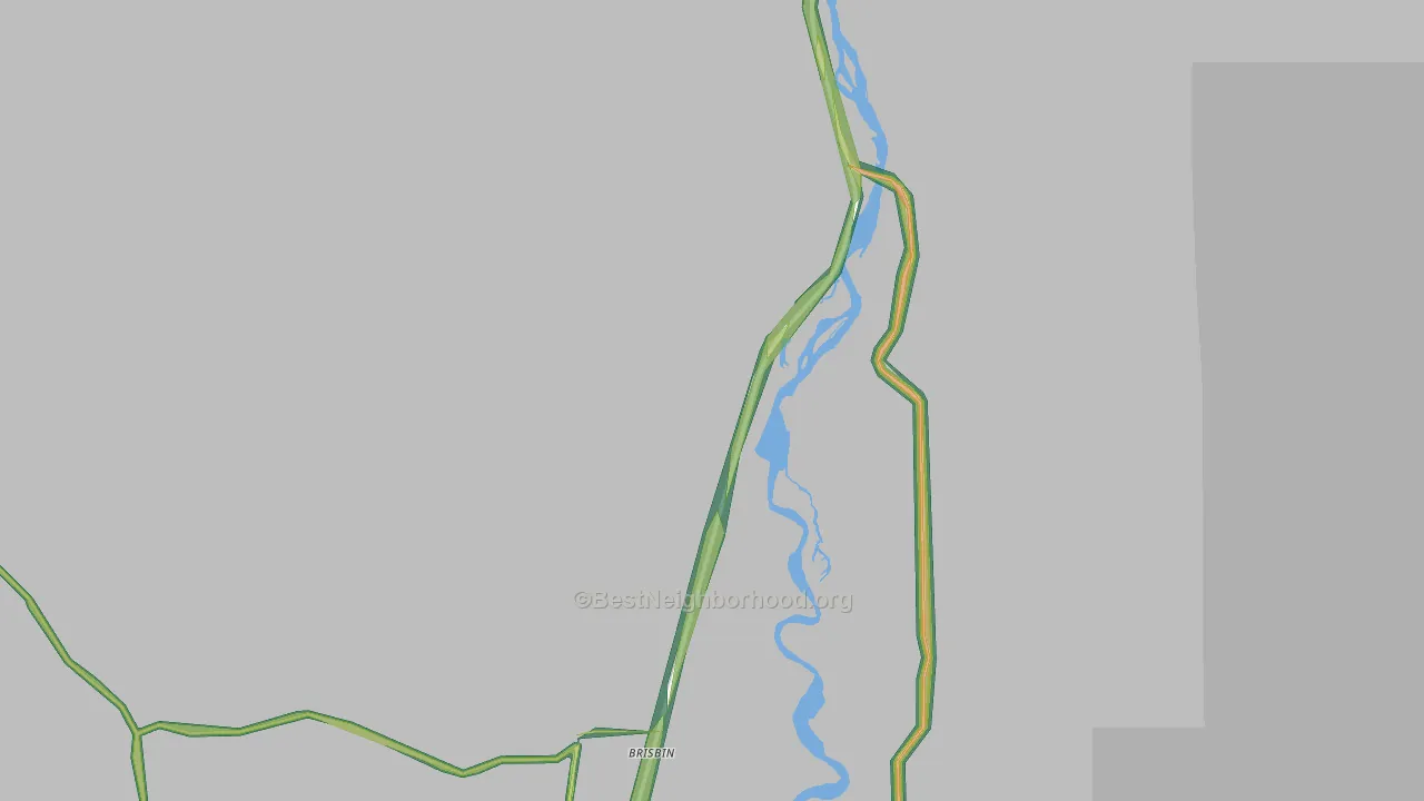 Pine Creek, MT Map of Noise Levels in Pine Creek