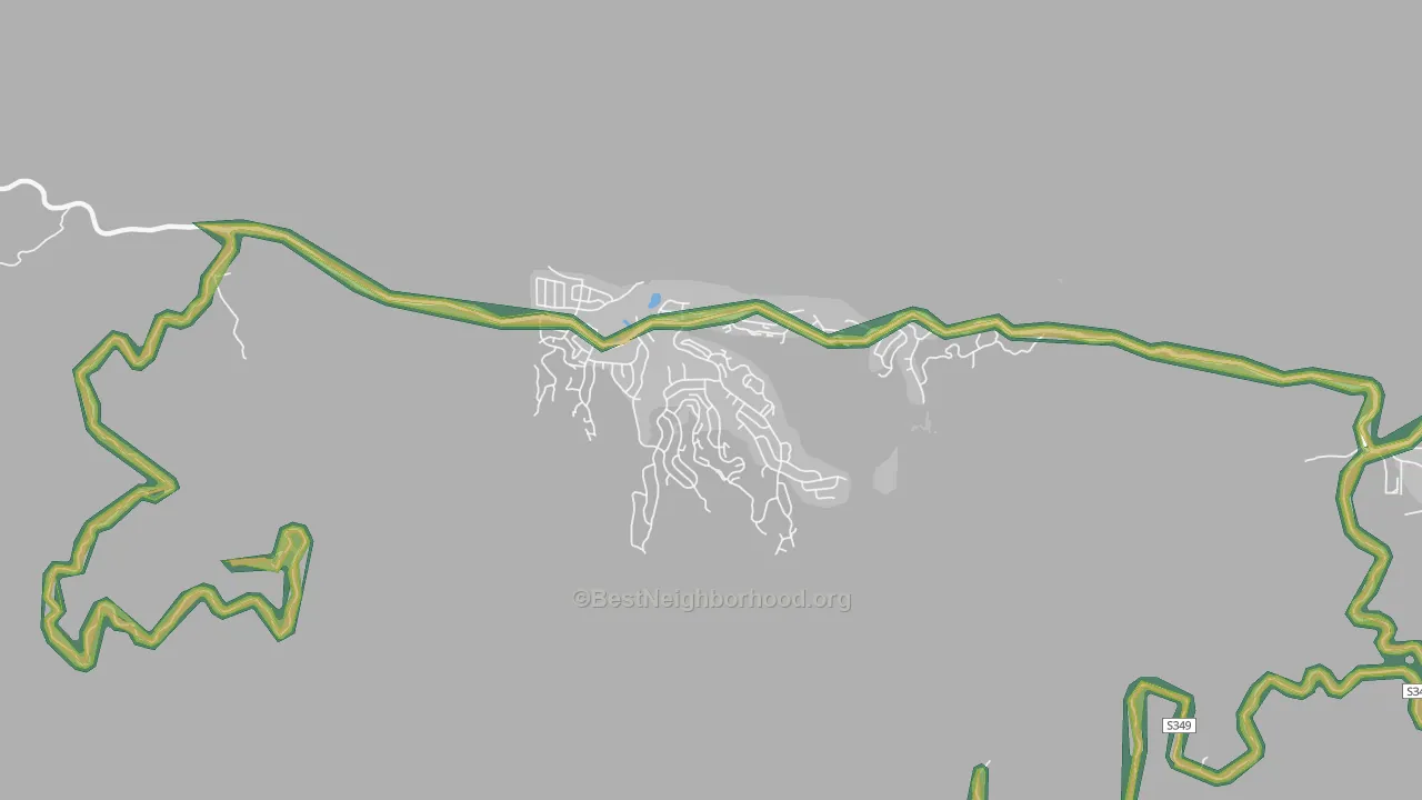 Pine Mountain Club, CA Map of Noise Levels in Pine Mountain Club
