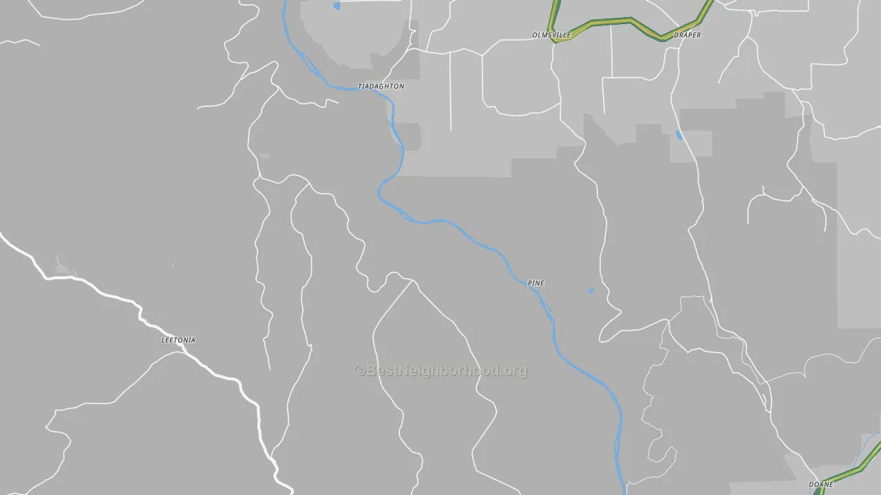Pine, PA Map of Noise Levels in Pine