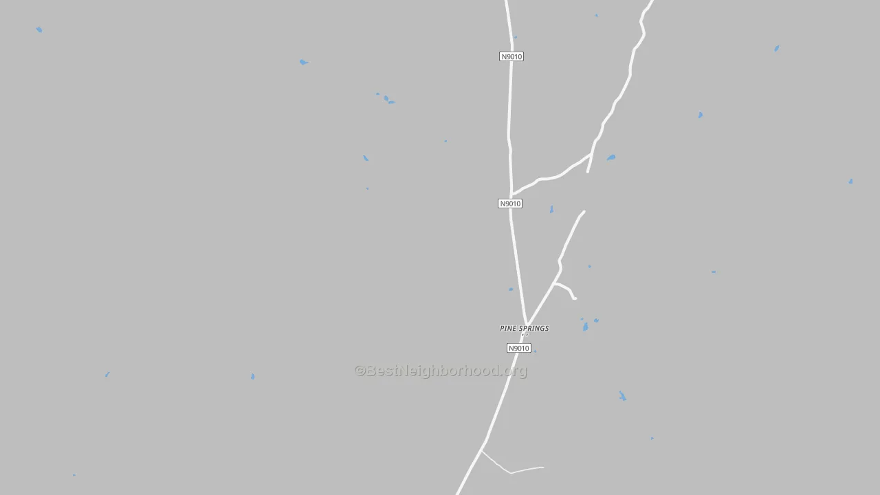 Pine Springs, AZ Map of Noise Levels in Pine Springs
