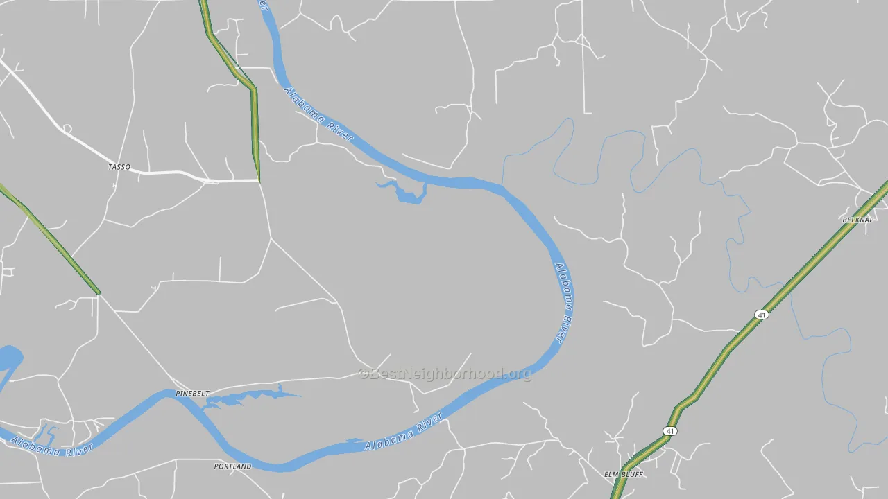 Pinebelt, AL Map of Noise Levels in Pinebelt