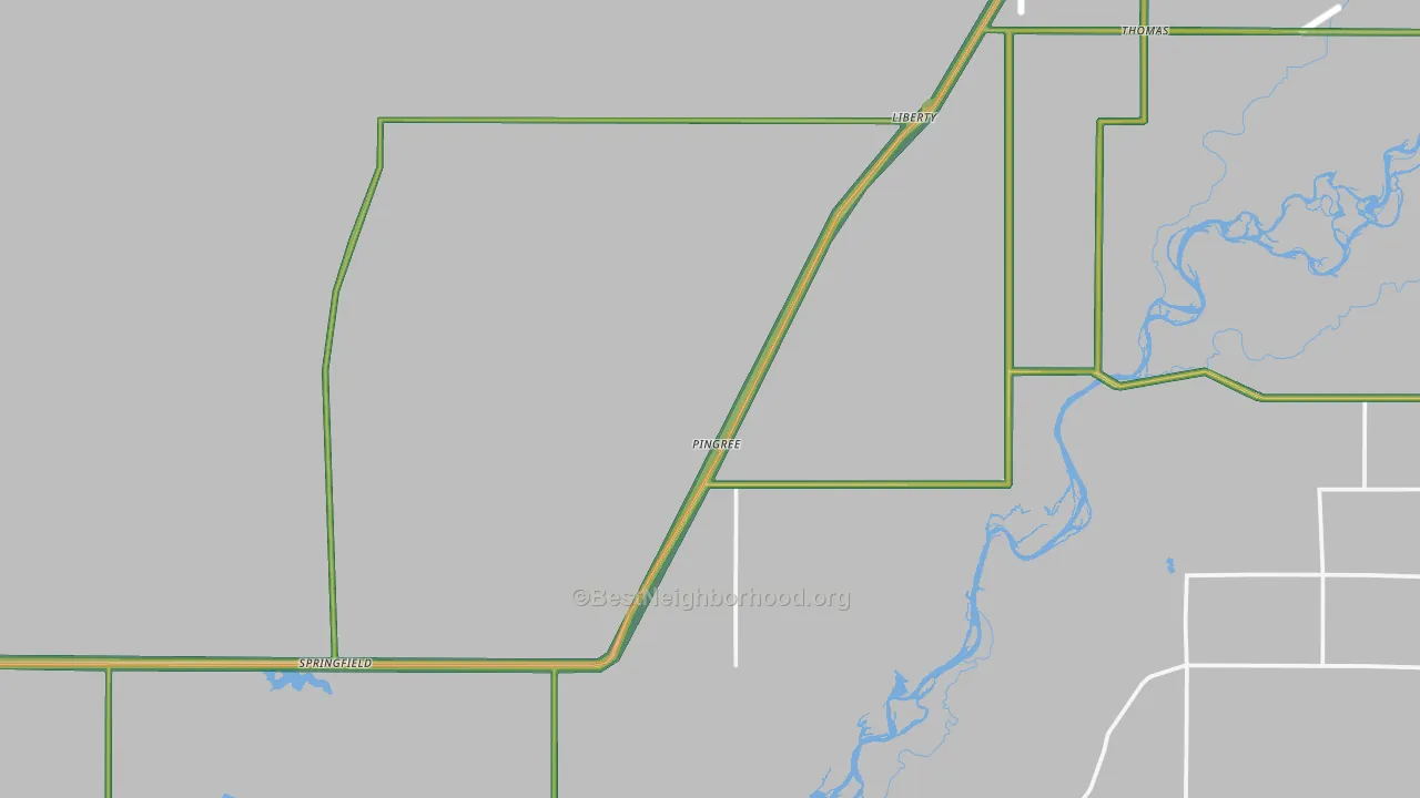 Pingree, ID Map of Noise Levels in Pingree