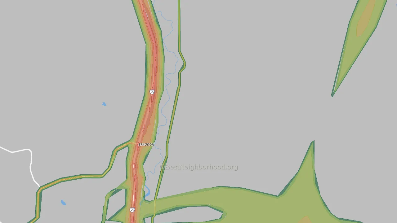 Pinon, CO Map of Noise Levels in Pinon