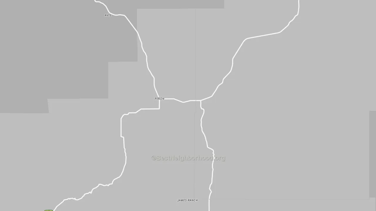 Pinon, NM Map of Noise Levels in Pinon