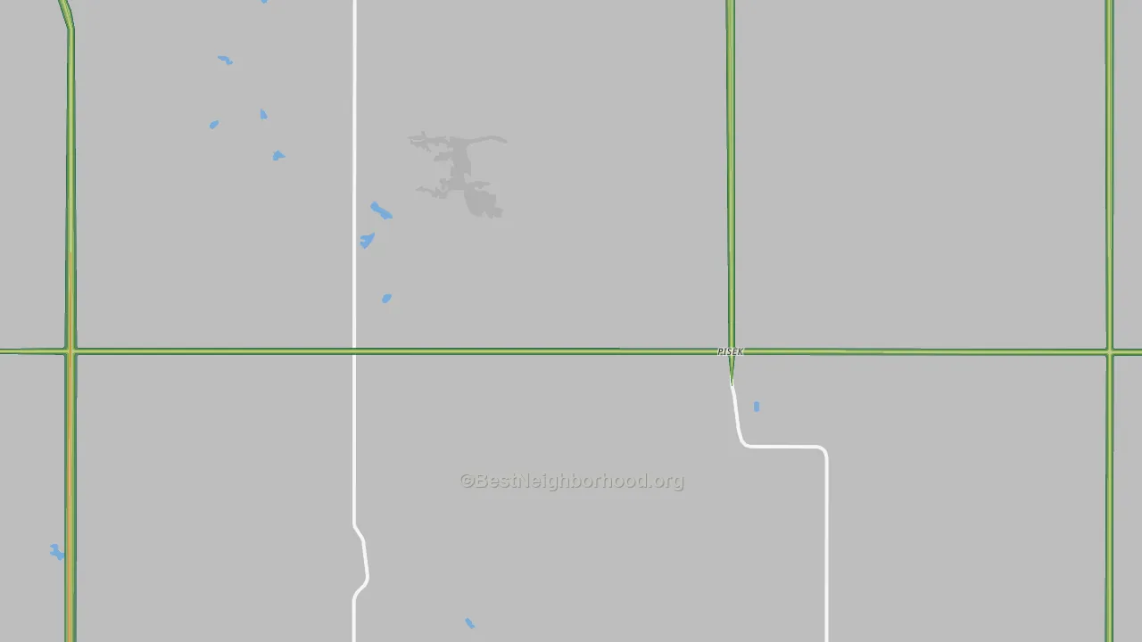 Pisek, ND Map of Noise Levels in Pisek