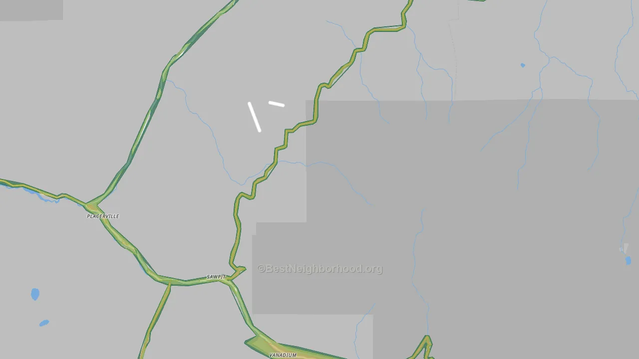 Placerville, CO Map of Noise Levels in Placerville
