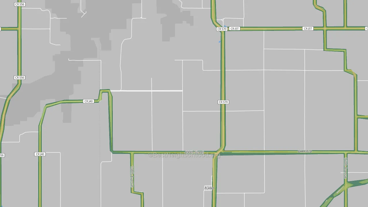 Plano, IA Map of Noise Levels in Plano