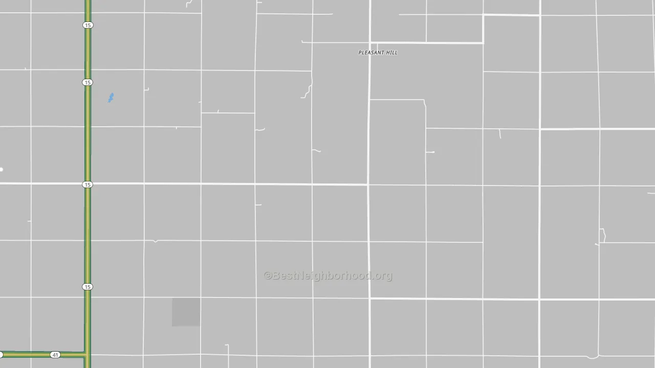 Pleasant Hill, NE Map of Noise Levels in Pleasant Hill