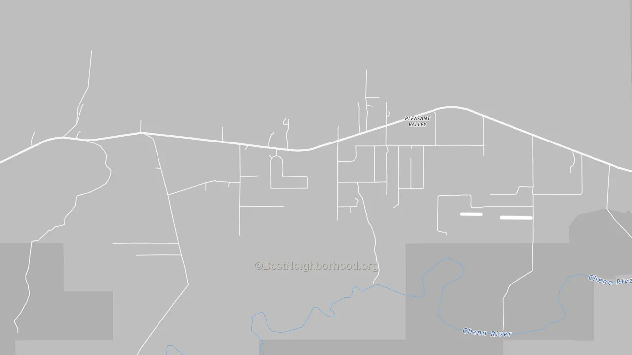 Pleasant Valley, AK Map of Noise Levels in Pleasant Valley