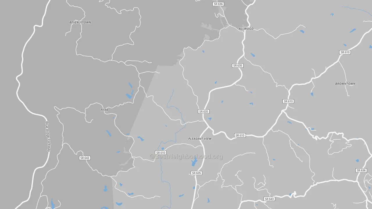 Pleasant View, VA Map of Noise Levels in Pleasant View
