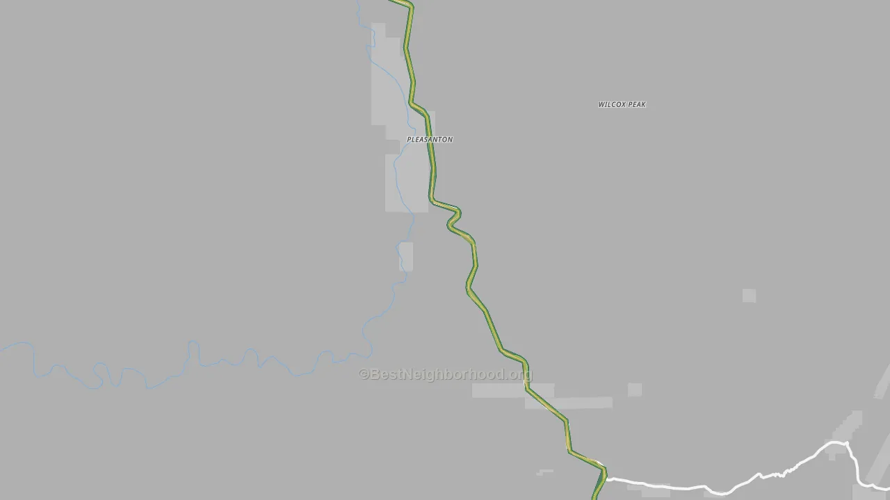 Pleasanton, NM Map of Noise Levels in Pleasanton